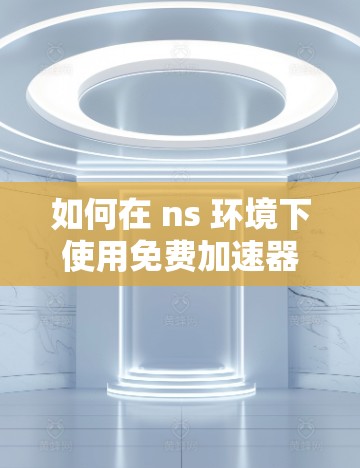 如何在 ns 环境下使用免费加速器 如何在 ns 环境下使用免费加速器