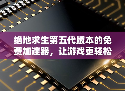 绝地求生第五代版本的免费加速器,让游戏更轻松! 绝地求生第五代版本的免费加速器,让游戏更轻松!