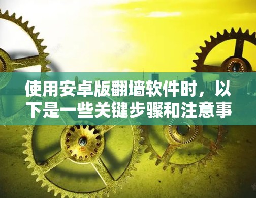 使用安卓版翻墙软件时,以下是一些关键步骤和注意事项