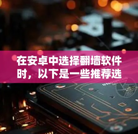 在安卓中选择翻墙软件时，以下是一些推荐选项，根据你的需求选择合适的版本和特性