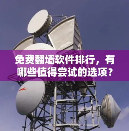 免费翻墙软件排行,有哪些值得尝试的选项?